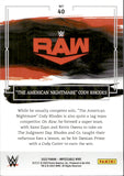 2023 "The American Nightmare" Cody Rhodes Panini Impeccable SILVER 41/49 #40 Monday Night Raw