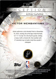 2025-26 Victor Wembanyama Topps Inception SP END GAME #E-4 San Antonio Spurs