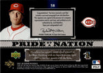 2007 Josh Hamilton Upper Deck Black PRIDE OF A NATION ROOKIE AUTO 58/99 AUTOGRAPH RC #58 Cincinnati Reds