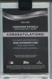 2024 Ceddanne Rafaela Topps Chrome Black ROOKIE AUTO AUTOGRAPH RC #CBA-CRA Boston Red Sox