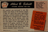 1955 Al Schroll Bowman ROOKIE RC #319 Boston Red Sox BV $20