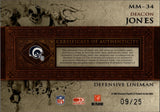 2007 Deacon Jones Leaf Limited MATERIAL MONIKERS PATCH AUTO 09/25 AUTOGRAPH RELIC #MM-34 Los Angeles Rams HOF