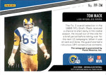 2019 Tom Mack Panini Unparalleled PIONEER PENMANSHIP AUTO 75/99 AUTOGRAPH #PP-TM Los Angeles Rams HOF