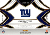 2025 Cam Skattebo Panini Select SILVER DISCO ROOKIE JERSEY SILVER INK AUTO 10/45 AUTOGRAPH #RSMP-CSO New York Giants