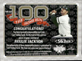 2024 Reggie Jackson Leaf Lumber THE HOME RUN DUAL BAT 1/4 RELIC #THR-64 New York Yankees HOF