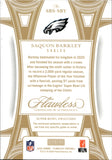 2025 Saquon Barkley Panini Flawless HOLO SILVER SUPER BOWL SWATCHES PATCH 11/20 RELIC #SBS-SBY Philadelphia Eagles