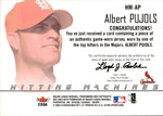 2004 Albert Pujols Fleer Ultra HITTING MACHINES JERSEY RELIC #HM-AP St. Louis Cardinals