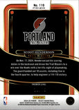 2024-25 Scoot Henderson Panini Select PREMIER LEVEL WHITE DISCO 20/75 #119 Portland Trail Blazers