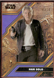 2025 Han Solo Topps Star Wars Galactic Antiquities Cortosis Character Card Purple 45/50 #C-3 Bronze Frame