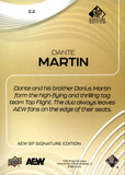2025 Dante Martin Upper Deck SP Signature Edition AEW 144/249 #22 AEW
