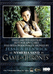 2022 Jessica Henwick as Nymeria Sand Rittenhouse Game of Thrones The Complete Series Volume 2 BLUE AUTO AUTOGRAPH #_JEHE 1