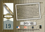 2011 Robin Yount Donruss Classics CLASSIC COMBOS BAT JERSEY 045/100 RELIC #CC-9 Milwaukee Brewers HOF