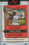 2025 Robin Yount Leaf Seasons In The Sun RAINBOW ICE TRADITION AUTO 09/10 AUTOGRAPH #T-RY1 Milwaukee Brewers HOF