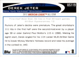 2012 Derek Jeter Topps Update GOLD BORDER 1211/2012 #US119 New York Yankees HOF