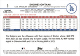 2024 Shohei Ohtani Topps Chrome IMAGE VARIATION REFRACTOR #1 Los Angeles Dodgers MVP