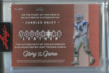 2025 Charles Haley Leaf Glory of the Game TOUGH AS LEATHER AUTO 12/15 AUTOGRAPH #TL-CH1 Dallas Cowboys HOF