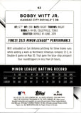2022 Bobby Witt Jr. Topps Finest ROOKIE RC #62 Kansas City Royals