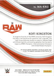 2023 Kofi Kingston Panini Immaculate Collection WWE SHIRT AUTO 78/99 AUTOGRAPH RELIC #MA-KKG Monday Night Raw