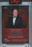 2025 John Goodman Carter Leaf Red Carpet BLUE FOIL AUTO 2/3 AUTOGRAPH #A-JG1