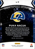 2024 Puka Nacua Panini Certified MIRROR ORANGE CERTIFIED STARS 057/149 #10 Los Angeles Rams