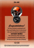 2024 Anthony Munoz Leaf Press Pass BLUE SHIMMER AUTO 12/20 AUTOGRAPH #20A-AM2 Cincinnati Bengals HOF