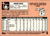 2018 Aaron Judge Topps Heritage BAT ON SHOULDER #25 New York Yankees 1