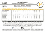 2024 Henry Davis Topps Chrome ROOKIE PURPLE REFRACTOR AUTO 068/250 AUTOGRAPH RC #RA-HAD Pittsburgh Pirates