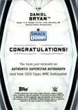 2020 Daniel Bryan Topps Undisputed WWE ORANGE AUTO 49/99 AUTOGRAPH #A-BD Friday Night Smackdown