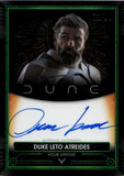 2025 Oscar Isaac as Duke Leto Atreides Topps Chrome Dune GREEN AUTO 72/99 AUTOGRAPH #A-OI
