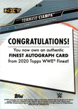 2020 Tommaso Ciampa Topps Finest WWE RED REFRACTOR AUTO 2/5 AUTOGRAPH #A-TO NXT