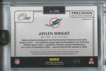 2024 Jaylen Wright Panini One PRECISION ROOKIE PATCH AUTO 06/99 AUTOGRAPH RELIC #329 Miami Dolphins