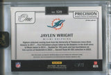 2024 Jaylen Wright Panini One PRECISION ROOKIE PATCH AUTO 06/99 AUTOGRAPH RELIC #329 Miami Dolphins