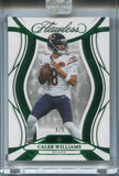 2025 Caleb Williams Panini Flawless EMERALD GREEN 4/5 #10 Chicago Bears