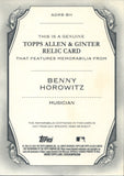 2022 Benny Horowitz Topps Allen & Ginter SHIRT RELIC #AGRB-BH The Gaslight Anthem