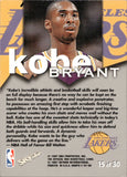 1997-98 Kobe Bryant SkyBox NBA Hoops TALKIN' HOOPS #15 Los Angeles Lakers HOF