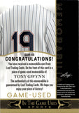 2024 Tony Gwynn Leaf In the Game Used PURPLE FOIL JERSEY 01/12 RELIC #GUM-48 San Diego Padres HOF