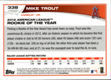 2013 Mike Trout Topps EMERALD FOIL #338 Anaheim Angels