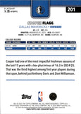 2025-26 Cooper Flagg Topps ROOKIE RC #201 Dallas Mavericks 5