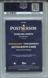 2025 Starling Marte Topps POSTSEASON PERFORMANCE AUTO 23/50 AUTOGRAPH PSA 9 #PPA-SM New York Mets 0582