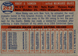 1957 Bobby Thomson Topps #262 Milwaukee Braves BV $15