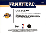 2025-26 LeBron James Topps Chrome Update SP FANATICAL #FAN-4 Los Angeles Lakers