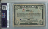 2023 Nolan Gorman Bowman Platinum ROOKIE NEW MONEY AUTO 04/50 AUTOGRAPH RC PSA 9 #NM6 St. Louis Cardinals 3558