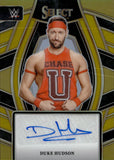 2024 Duke Hudson Panini Select WWE GOLD AUTO 07/10 AUTOGRAPH #SL-DHS NXT