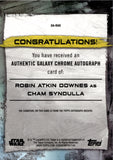 2022 Robin Atkin Downes as Cham Syndulla Topps Chrome Galaxy Star Wars REFRACTOR AUTO AUTOGRAPH  #GA-RAD