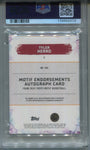 2023-24 Tyler Herro Topps Motif SCARLET ENDORSEMENTS AUTO 5/5 AUTOGRAPH PSA 8 #ME-THE Miami Heat 8373