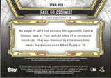 2020 Paul Goldschmidt Topps Triple Threads GOLD JERSEY AUTO 1/9 AUTOGRAPH #TTAR-PG1 St. Louis Cardinals