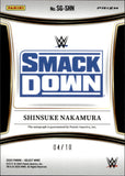2024 Shinsuke Nakamura Panini Select WWE GOLD PRIZM AUTO 04/10 AUTOGRAPH #SG-SHN Friday Night Smackdown