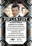 2022 Tom Welling Leaf Pop Century SILVER WAVE AUTO 05/75 AUTOGRAPH #BA-TW1 Smallville