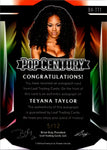 2023 Teyana Taylor Leaf Pop Century SILVER KALEIDOSCOPE AUTO 05/12 AUTOGRAPH #BA-TT1 K.T.S.E.