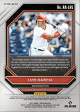 2021 Luis Garcia Panini Prizm ROOKIE COSMIC HAZE AUTO 05/50 AUTOGRAPH RC #RA-LVG Washington Nationals